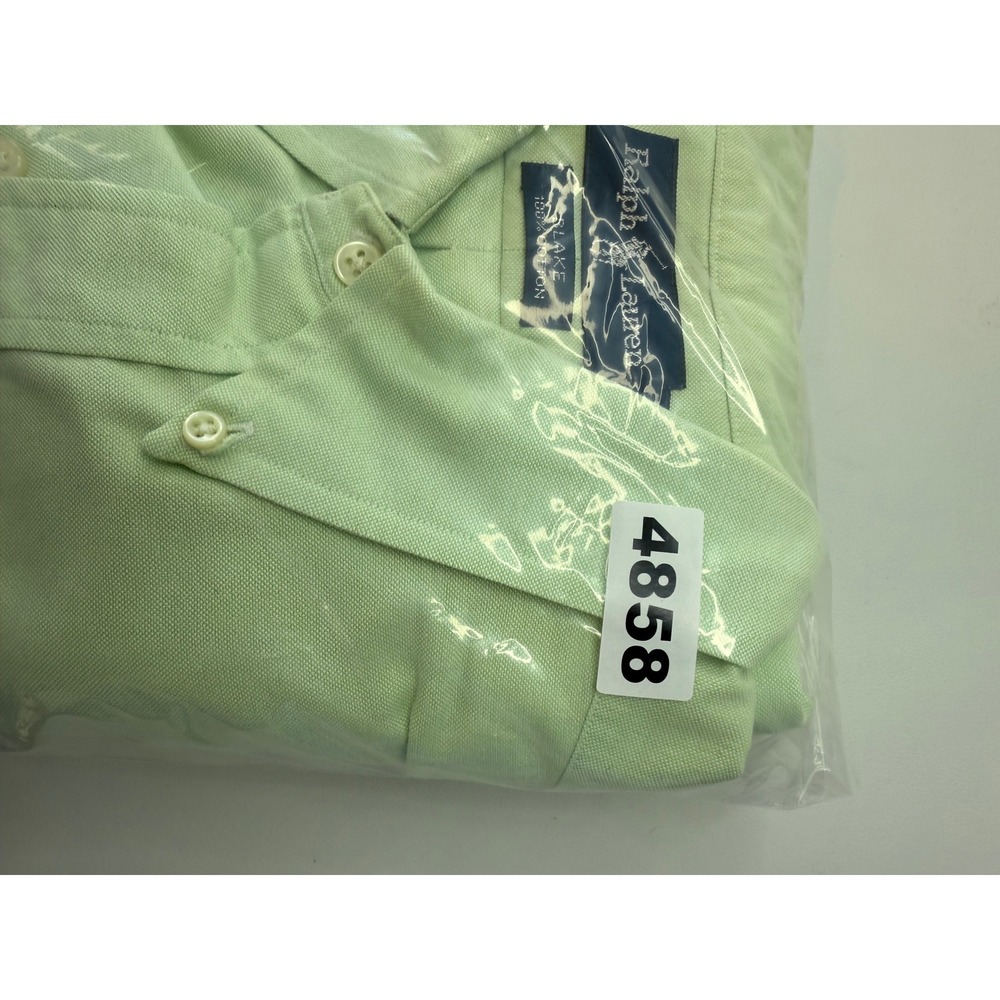 Polo Ralph Lauren Blake Green Cotton Oxford Button Down Shirt Mens Large Vintage - Picture 8 of 8